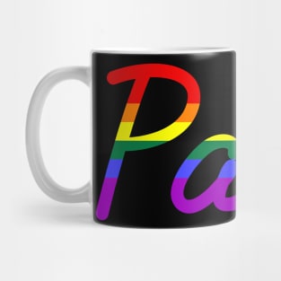 Paris Gay Pride Parade Rainbow Flag Mug